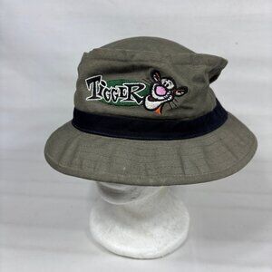 VTG Disneyland Mickey Inc Tigger Green Embroidered Bucket Hat Adult OS